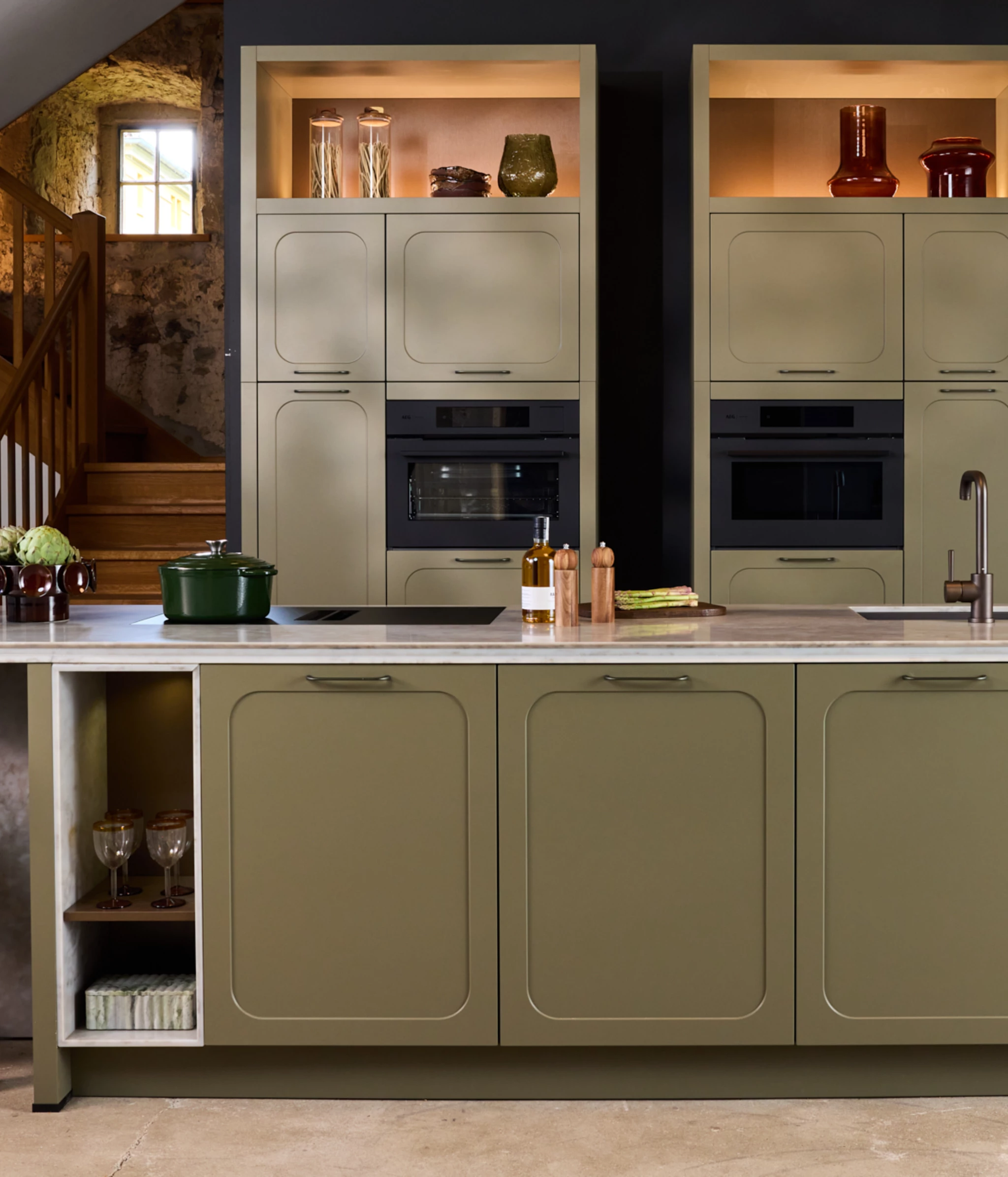Arco dans un design de cuisine Retro Vibes