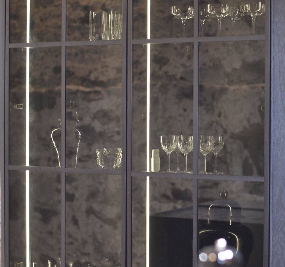 Keller donker rookglas